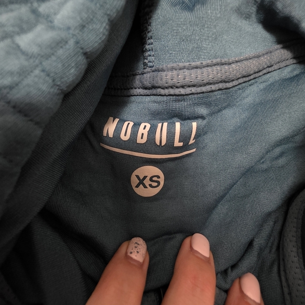 Nobull Quilted Zip Up Jacket Womens Size XS Blue - Picture 7 of 8